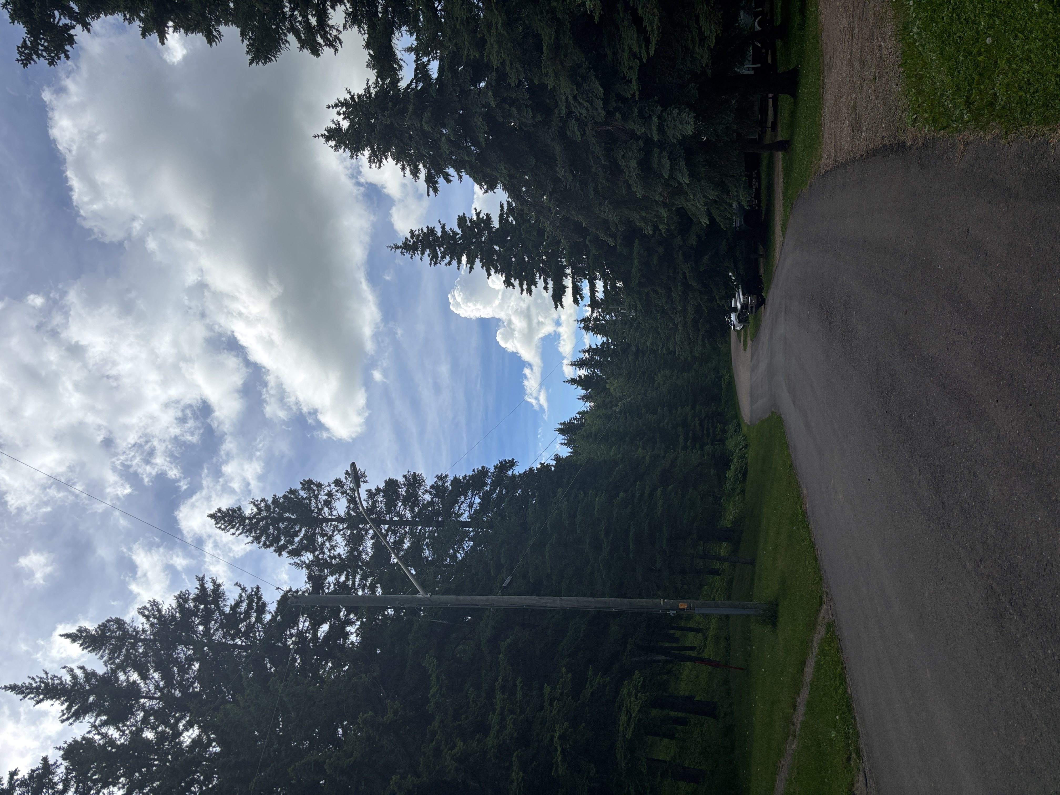 View from campground